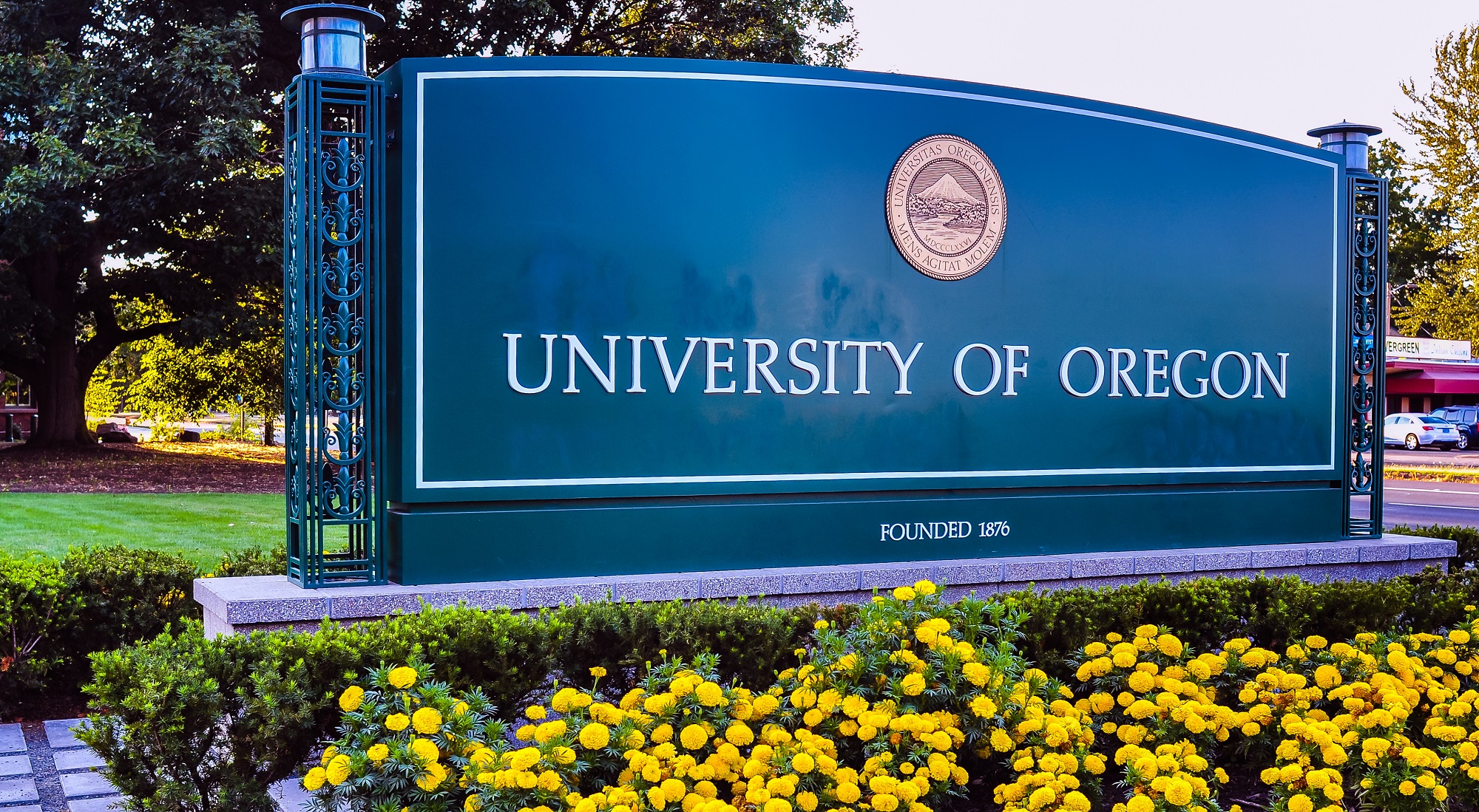 University of Oregon sign